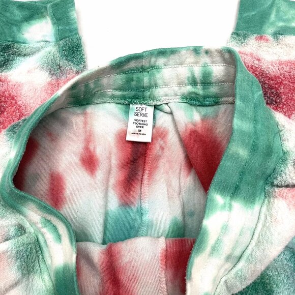 Soft Serve Women’s Tie Dye‎ Fuzzy Jogger/Lounge Pants Size Medium - Picture 2 of 4